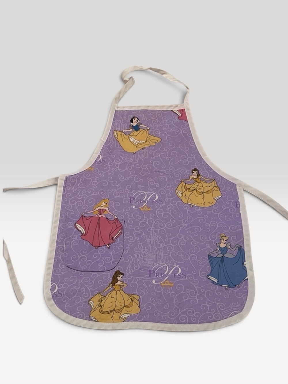 Purple Apron with Princess Design